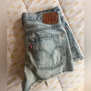 Levi's 501 Women's Blue Denim Shorts 27
